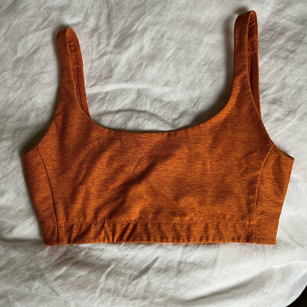 Outdoor Voices Double Time Bra, XS ORANGE